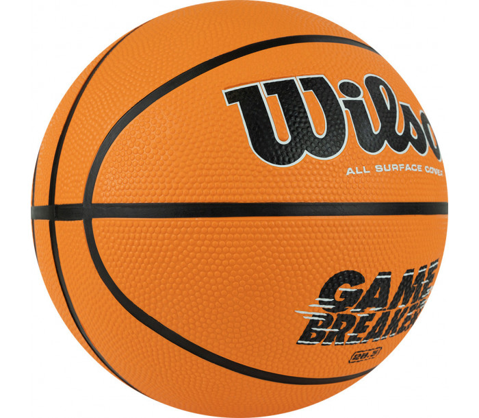 Мяч баскетбольный "WILSON GAMBREAKER BSKT OR", р.6, резина, бутиловая камера, оранжево-чёрный-фото 2 hover image