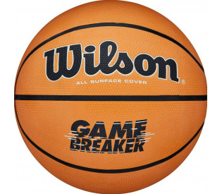 Мяч баскетбольный "WILSON GAMBREAKER BSKT OR", р.7, резина, бутиловая камера, оранжево-чёрный