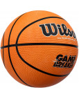 Мяч баскетбольный "WILSON GAMBREAKER BSKT OR", р.7, резина, бутиловая камера, оранжево-чёрный Оранжевый-фото 2 additional image