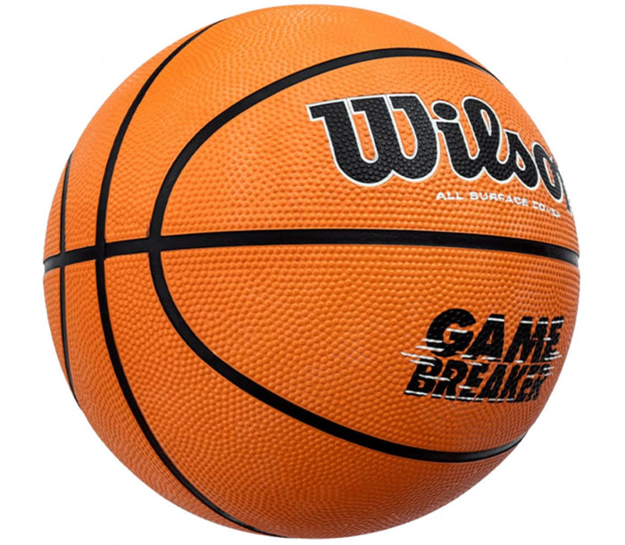 Мяч баскетбольный "WILSON GAMBREAKER BSKT OR", р.7, резина, бутиловая камера, оранжево-чёрный-фото 2 hover image