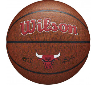 Мяч баскетбольный "WILSON NBA Chicago Bulls", р.7, синтетическая кожа (композит), коричневый