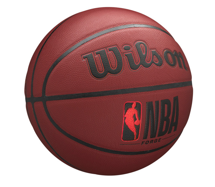 Мяч баскетбольный "WILSON NBA Forge Crimson", р.6, синтетический PU, бутиловая камера, бордово-чёрный-фото 2 hover image
