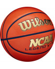Мяч баскетбольный "WILSON NCAA Legend", р.7, композит, бутиловая камера, оранжево-золотой Оранжевый-фото 2 additional image