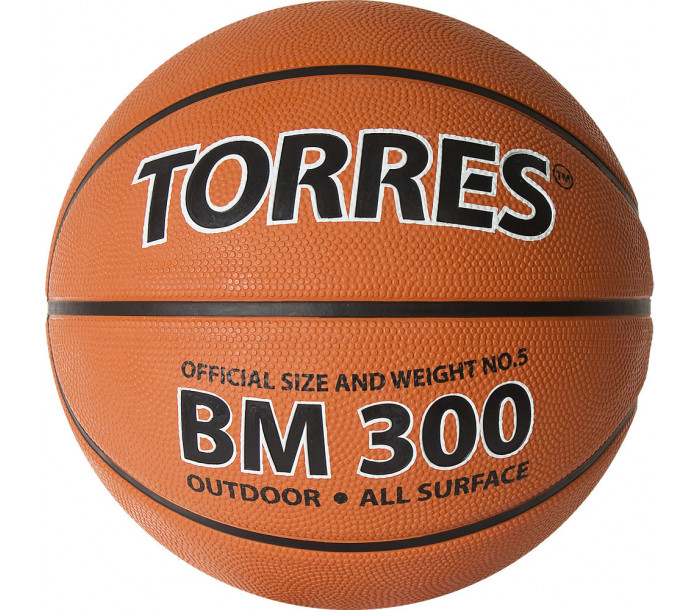 Мяч баскетбольный "TORRES BM300" р.5-фото 2 hover image