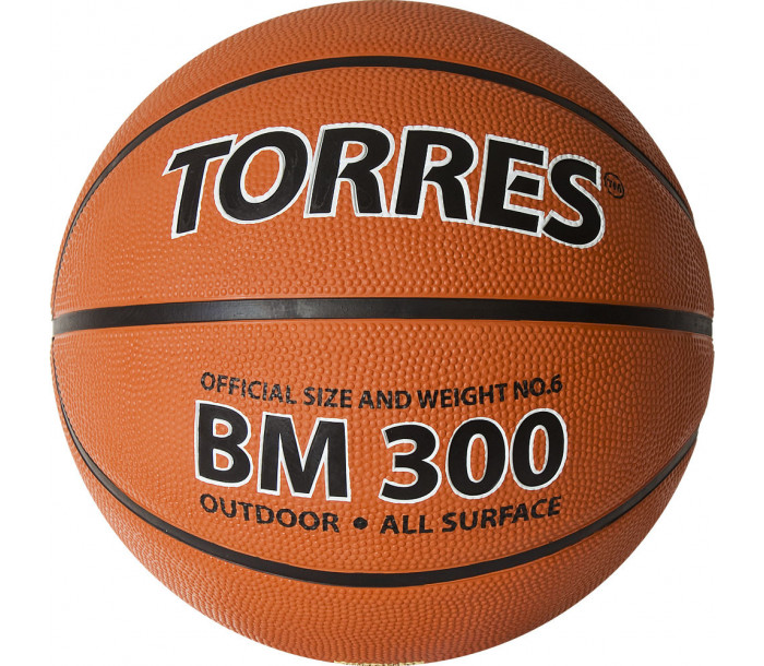 Мяч баскетбольный "TORRES BM300" р.6-фото 2 hover image