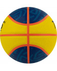Мяч баскетбольный "TORRES 3х3 Outdoor", р. 6, 8 панелей, резина, бутиловая камера, нейлоновый корд, жёлто-синий Жёлтый-фото 4 additional image
