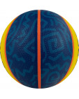 Мяч баскетбольный "TORRES 3х3 Outdoor", р. 6, 8 панелей, резина, бутиловая камера, нейлоновый корд, жёлто-синий Жёлтый-фото 3 additional image