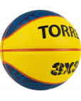 Мяч баскетбольный "TORRES 3х3 Outdoor", р. 6, 8 панелей, ПУ, бутиловая камера, нейловый корд, жёлто-синий Жёлтый-фото 2 additional image