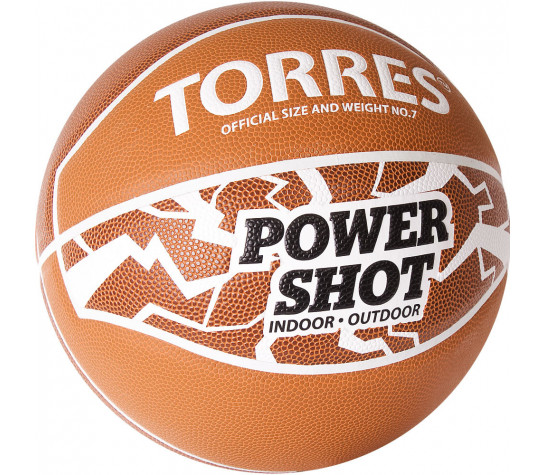 Мяч баскетбольный "TORRES Power Shot" р.7 Оранжевый image
