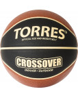 Мяч баскетбольный "TORRES Crossover" р.7,чёрно-оранжево-бежевый-фото 3 additional image