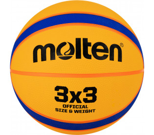 Мяч баскетбольный "MOLTEN" B33T2000 р. 6, 12пан, резина, бутиловая камера, нейлоновый корд, жёлто-синий
