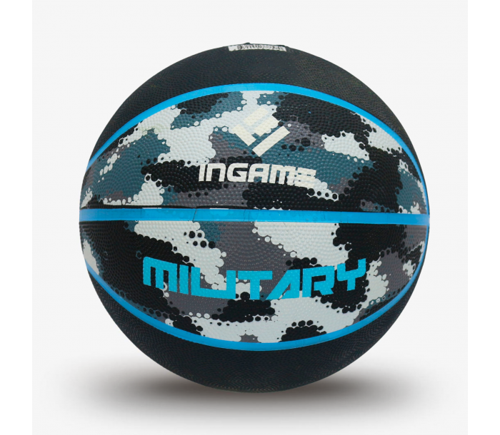 Мяч баскетбольный "Ingame Military" p.7 чёрно-синий