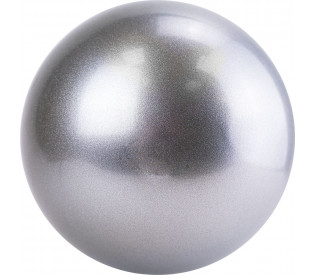 Мяч для художественной гимнастики однотонный d-19см, серебристый