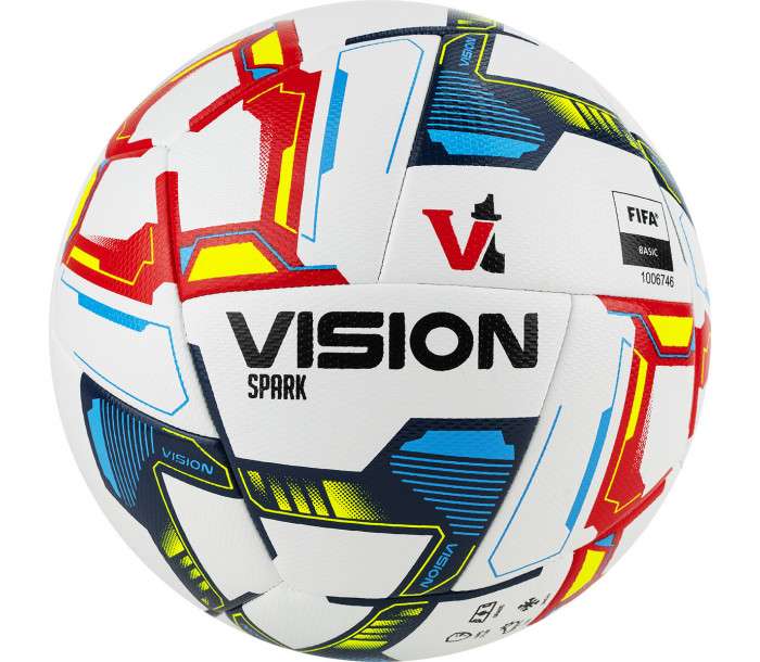 Мяч футбольный "VISION Spark" р.5, FIFA Basiс, мультиколор
