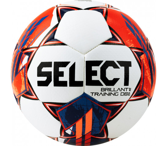 Мяч футбольный "SELECT Brillant Training DB V23", 0865160003, р.5, Basic, 32пан., ПУ, гибридная сшивка, бело-оранжево-синий Белый image