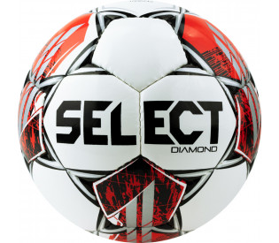 Мяч футбольный "SELECT Diamond V23", р.5, FIFA Basic, 32панел, глянцевый ТПУ, ручная сшивка, бело-красный