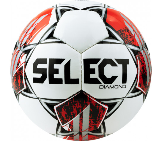 Мяч футбольный "SELECT Diamond V23", р.5, FIFA Basic, 32панел, глянцевый ТПУ, ручная сшивка, бело-красный Белый image