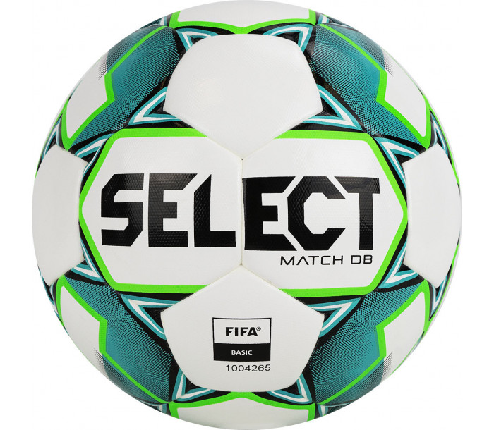 Мяч футбольный "SELECT Match DВ Basic" ,р.5, бело-зелёно-чёрный