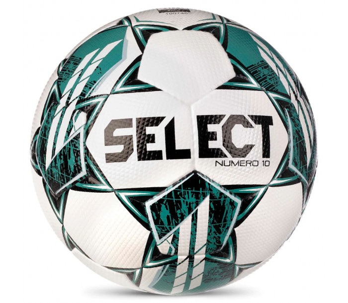 Мяч футбольный "SELECT FB NUMERO 10 V23" р.5, FIFA Basic, 32п, ПУ, ручная сшивка, бело-бирюзовый
