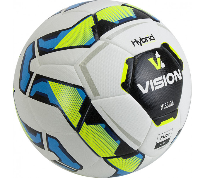 Мяч футбольный "VISION Mission" р.4, белый-мультикол-фото 2 hover image