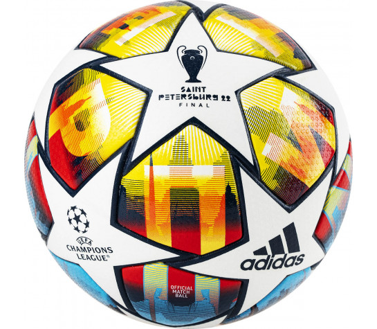 Мяч футбольный "ADIDAS UCL PRO St.P, H57815", р.5, FIFA Quality Pro, 32 панели, ПУ, термосшивка, мультиколор Белый image