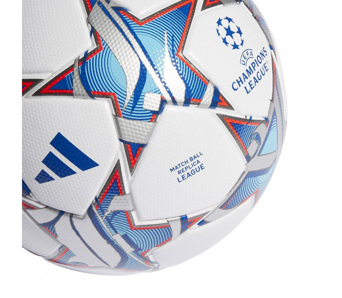 Мяч футбольный "ADIDAS Finale League IA0954", р.5, FIFA Quality, 32 панели, ТПУ, термосшивка, бело-голубо-красный-фото 2 hover image