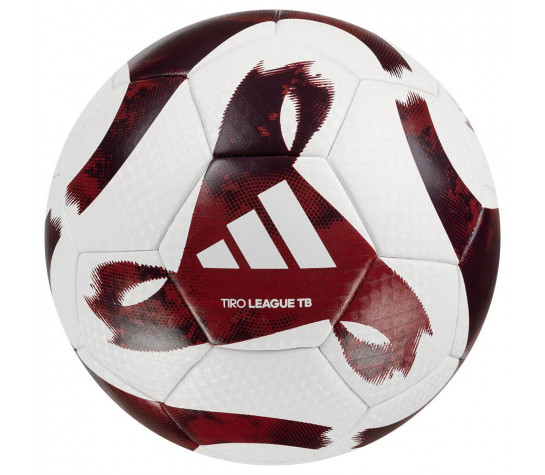 Мяч футбольный "ADIDAS Tiro League TB HZ1294", р.5, FIFA Basic, 32 панели, ПУ, термосшивка, бело-бордовый Белый image