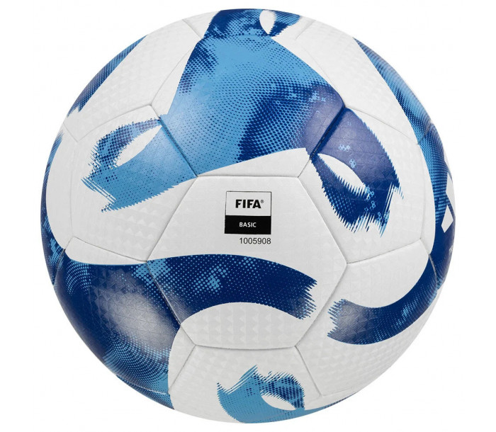 Мяч футбольный "ADIDAS Tiro League TB HT2429", р.5, FIFA Basic, 32 панели, ПУ, термосшивка, бело-синий-фото 2 hover image