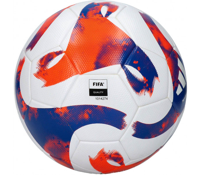 Мяч футбольный "ADIDAS Tiro League Tsbe HT2422", р.5, FIFA Quality, 32 панели, ТПУ, термосшивка, бело-красный-фото 2 hover image
