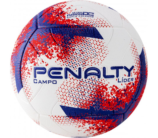 Мяч футбольный "PENALTY BOLA CAMPO LIDER XXI",р.5, бело-сине-красный Белый image