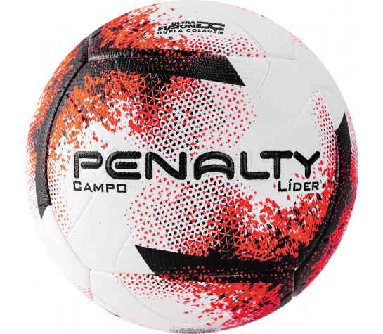 Мяч футбольный "PENALTY BOLA CAMPO LIDER XXI",р.5, бело-оранжево-черный Белый image
