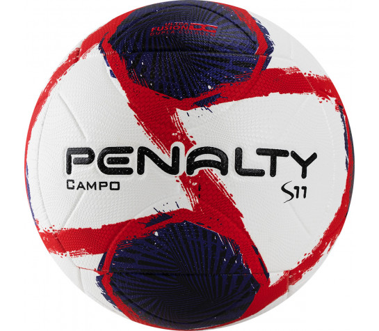 Мяч футбольный "PENALTY BOLA CAMPO S11 R2 II XXI", бело-сине-красный. Белый image