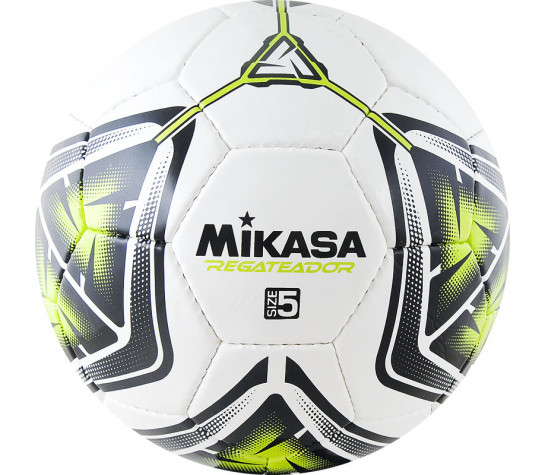 Мяч футбольный "MIKASA REGATEADOR5-G", р.5, 32панели, глянцевый ПВХ, ручная сшивка, латекс image