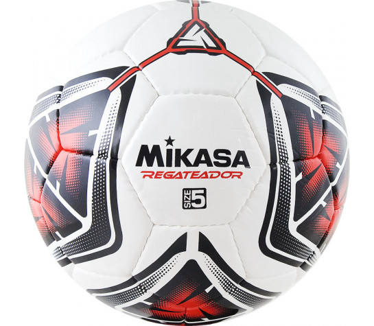 Мяч футбольный "MIKASA REGATEADOR5-R", р.5, 32панели, глянцевый ПВХ, ручная сшивка, латекс image