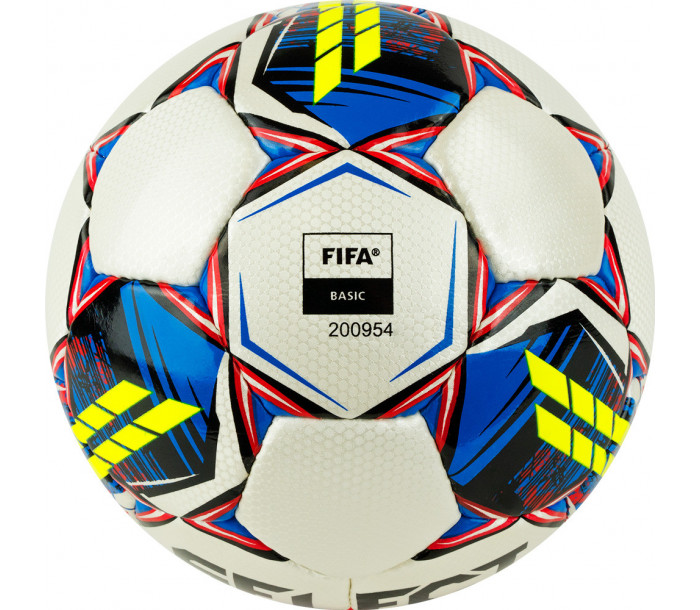 Мяч футзальный "SELECT Futsal Mimas", р.4, BASIC, 32 панели, глянцевый ПУ, ручная сшивка, бело-сине-красный-фото 2 hover image