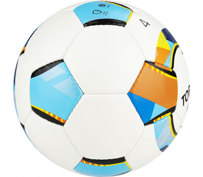Мяч футзальный "TORRES Futsal Pro", р.4, 32 п. Micro, 4 подкл. сл, ручная сшивка, бело-мультиколор-фото 2 hover image