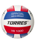 Мяч волейбольный "TORRES VB 1000" р.5, бело-сине-красный Белый-фото 4 additional image
