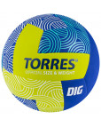 Мяч волейбольный "TORRES Dig" р.5  Жёлтый-фото 4 additional image