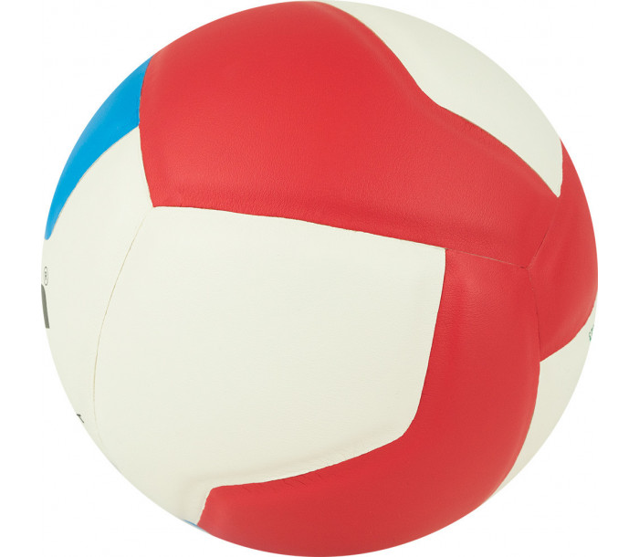 Мяч волейбольный "GALA School 12",р. 5, синтетическая кожа ПУ, клееный, бутиловая камера ,бело-красно-голубой-фото 2 hover image