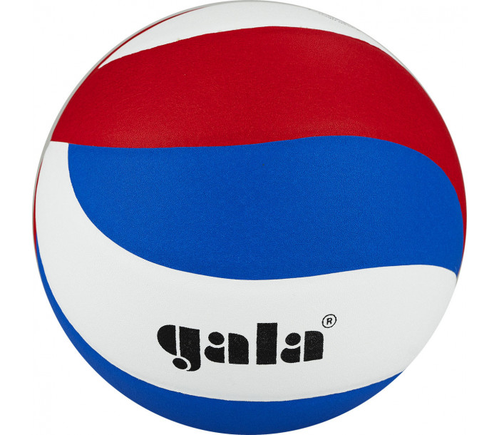 Мяч волейбольный "GALA Pro-Line 10", р. 5,синтетическая кожа ПУ Microfiber,клееный,бутиловая камера, бело-красно-голубой-фото 2 hover image