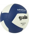 Мяч волейбольный "GALA Mistral 12", р. 5, синтетическая кожа ПУ, клееный, бутиловая камера, бело-синий Белый-фото 4 additional image