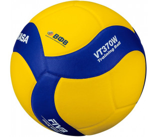 Мяч волейбольный утяжелённый "MIKASA VT370W", р 5, сине-жёлтый