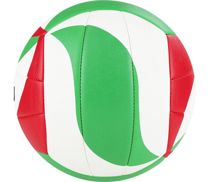 Мяч волейбольный "MOLTEN V5M2000" р. 5, 18 панелей, ПУ, машинная сшивка, бело-красно-зелёный-фото 2 hover image