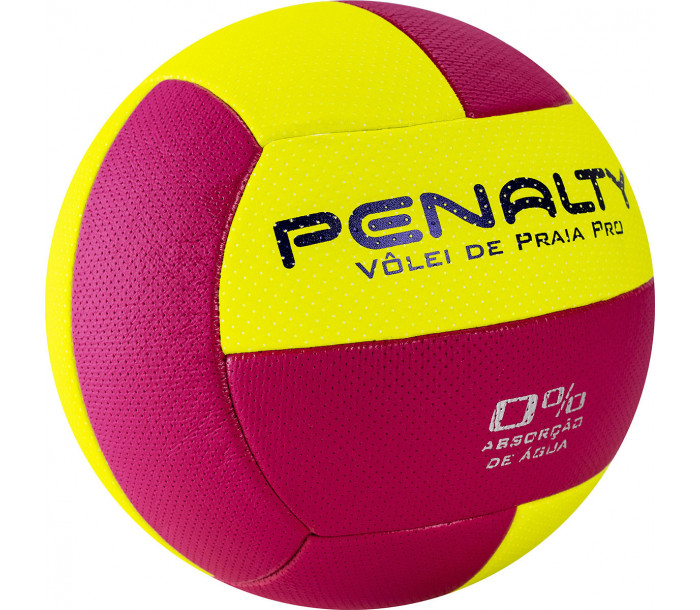 Мяч волейбольный пляжный "PENALTY BOLA VOLEI DE PRAIA PRO", р.5, желто-розовый-фото 2 hover image