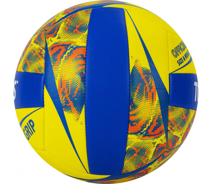 Мяч волейбольный "TORRES Grip Y" р.5, жёлто-синий-фото 2 hover image