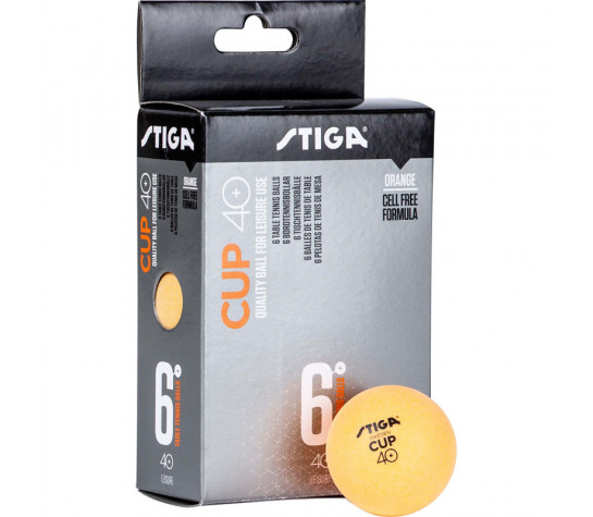 Мяч для наст. тенниса Stiga Cup ABS Оранжевый image