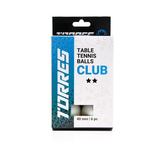 Мяч для наст. тенниса TORRES Club 2* Белый image