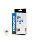 Мяч для наст. тенниса TORRES Club 2* Белый-фото 6 additional image