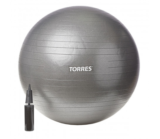 Мяч гимнастический "TORRES" 85 см серый Серый image