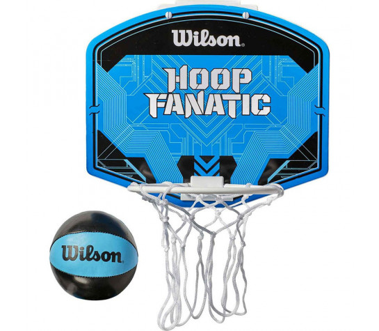 Набор для мини-баскетбола Wilson Hoop Fanatic Mini hoop kit Синий image